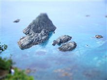 積丹岬のジオラマ