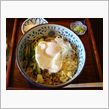 夏メニュー「冷やし月見蕎麦」