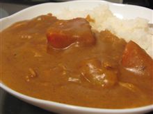 今日のディナーは、「スマ僧カレー」研究中
