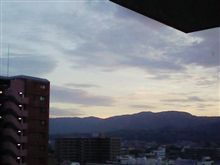 自宅からの夕暮れ