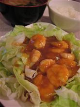 今日の晩御飯は海老さんで。。