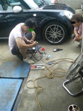 見学の達人ともう１人の職人。