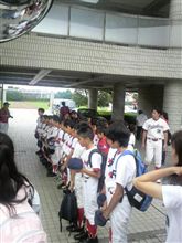 子供の野球チームの夏合宿でした。