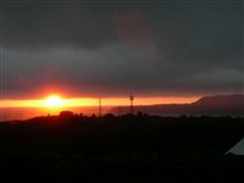 雨の白神で奇跡の夕日を見た
