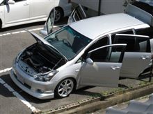 洗車後日干し中