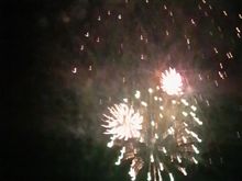 今年はじめての花火大会。