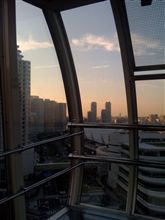 夕日。