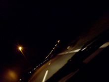 ②　　夜走り中