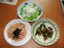 今日の料理：h21.8.22昼 