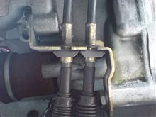 作業⑤クロスゲートセレクターの歪み確認。