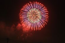 花火を写真に収める