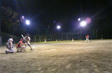 ナイター野球試合でした