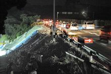 東名高速：上り線工事