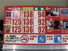 ガソリン代上がったね～！