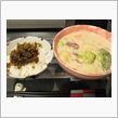 今日のディナーは、牛タンスモークシチューとからし高菜ご飯　プライスレス