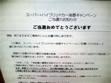 当たった＼(^o^)／