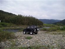 河原まで行って、4WDに入れて見た！！(^.^)/~~~