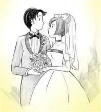 友人の結婚式。