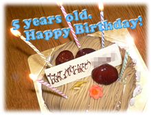 祝5歳 Happy Birthday♪