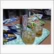 家内と梅酒パーティー