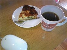 ひと休み　(* ^^)ノ&#177;■　コーヒー飲む？
