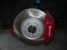 RX-7(FD3S)のブレンボ　ブレーキキットを改良