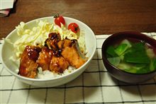 照り焼き鮭丼♪