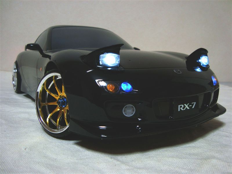 タミヤRX-7 LED塗装電飾 字光式ナンバー 11/7｜Gino Keiのブログ