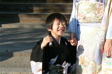 長男が七五三・・・