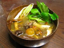 ECOデミオ特製“山の香りたっぷりのキノコ汁”