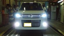 ヘッド＆フォグ５５ｗ6000ｋ化完了！