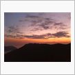 山頂からの夕暮れの絶景