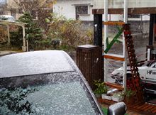 別府市、只今、雪です、