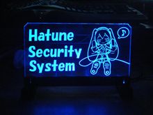 セキュリティワーニングプレート作ってみた♪