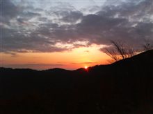 クリスマスイブの夕日