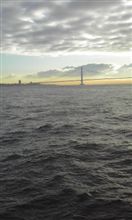 海峡の朝焼け