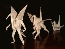 折り紙の鶴は進化する 折り紙の鶴は進化する