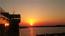 大阪の夕日