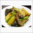 ECOデミオ特製“鶏肝とゴボウの旨煮”