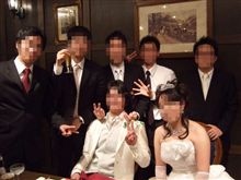 後輩の結婚式に。