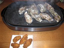 今日は夕食は　牡蠣　を堪能しました♪