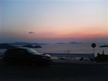 鷲羽山からの夕暮れとGRB