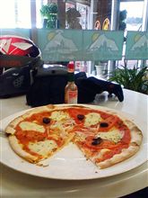 お昼は飯綱のpizza
