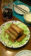 【親父飯】そろそろ桜も咲き始めたので・・・春巻き(笑)