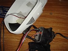 LEDウィンカーミラー装着 