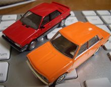 1/64TLVの510ブルーバードSSSとトラッドサニーです♪ 1/64TLVの510ブルーバードSSSとトラッドサニーです♪
