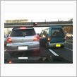道路の真ん中で・・・