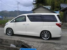 新型アルファードの車庫調＆タイヤ・ホイール交換