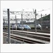 典型的な連休の　ある一日　（新幹線車両基地）