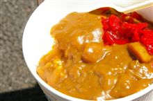 今日のランチは、富士スピードウェイの手作りカレー　700円